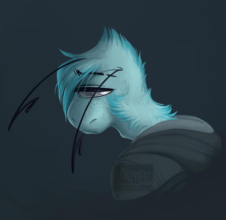 Justyn painted portrait